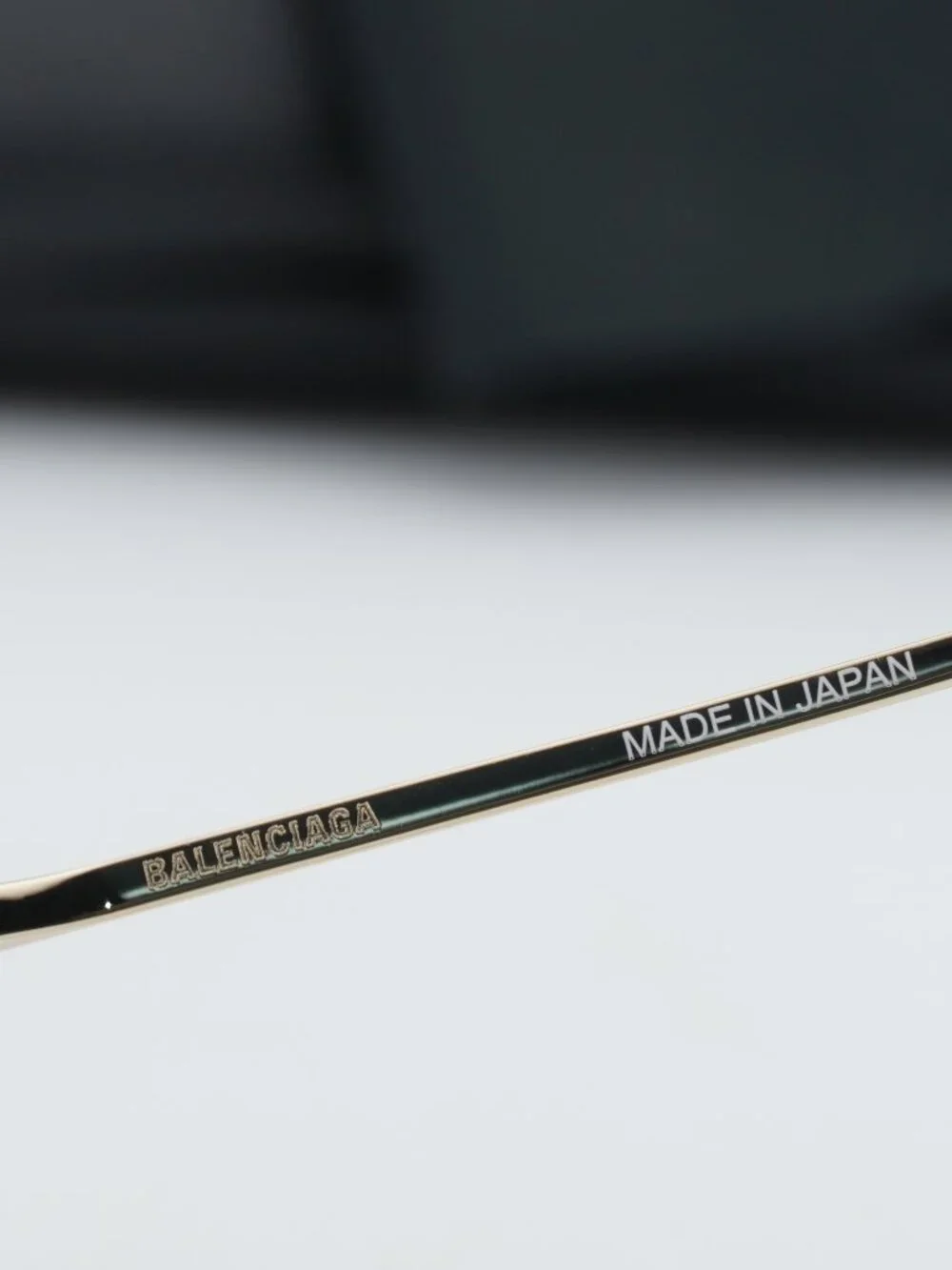 Balenciaga BB0336S 003 Unisex Oval Sunglasses - Gold / Mirror - Picture 9 of 10